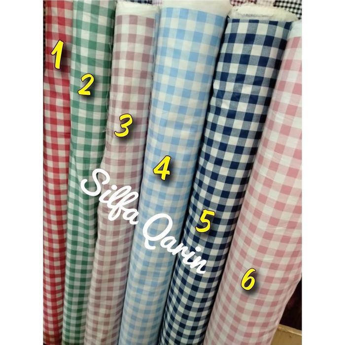 KAIN KATUN JEPANG MOTIF KOTAK _ KAIN KATUN KOTAK JEPANG KODE 1263