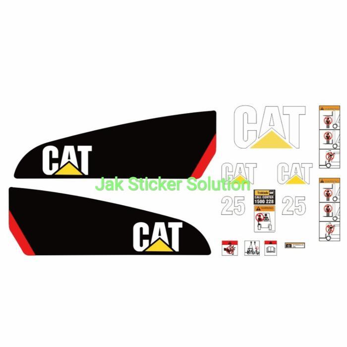 Stiker Forklift Cat 25 (2,5 Ton)