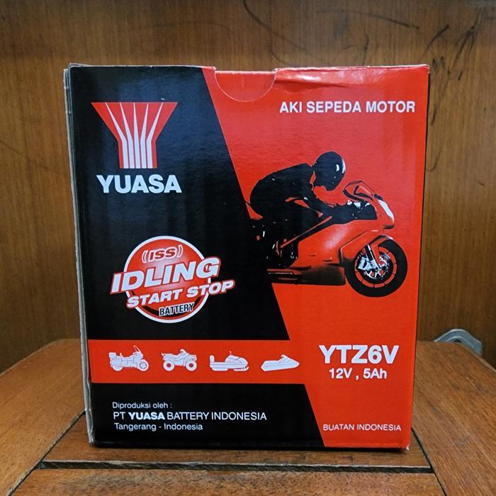 Aki Motor Yuasa Ytz6V Buat Yamaha Nmax