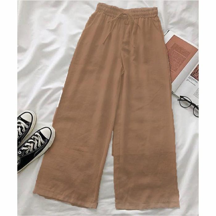 TERKINI Celana Kulot - Kulot Linen - Celana Linen Wanita - Celana Kulot Wanita TERKINI