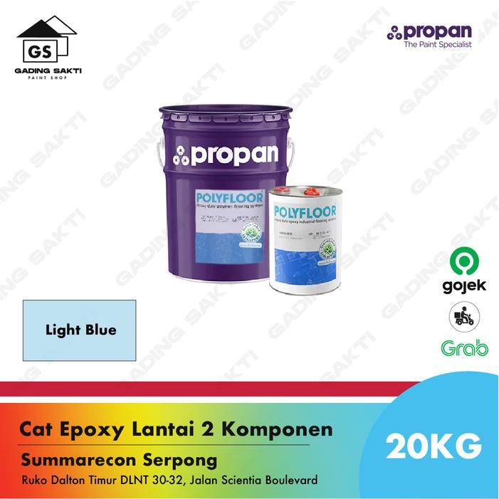 Propan Polyfloor PFT 253 Light Blue / Cat Epoxy Lantai Pail 20Kg Set