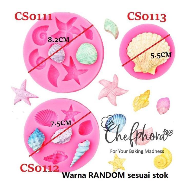 Cetakan Silikon Kuda Bintang Laut Kepiting Keong Siput Seaworld Ikan Fondant Hiasan Kue Ultah Coklat