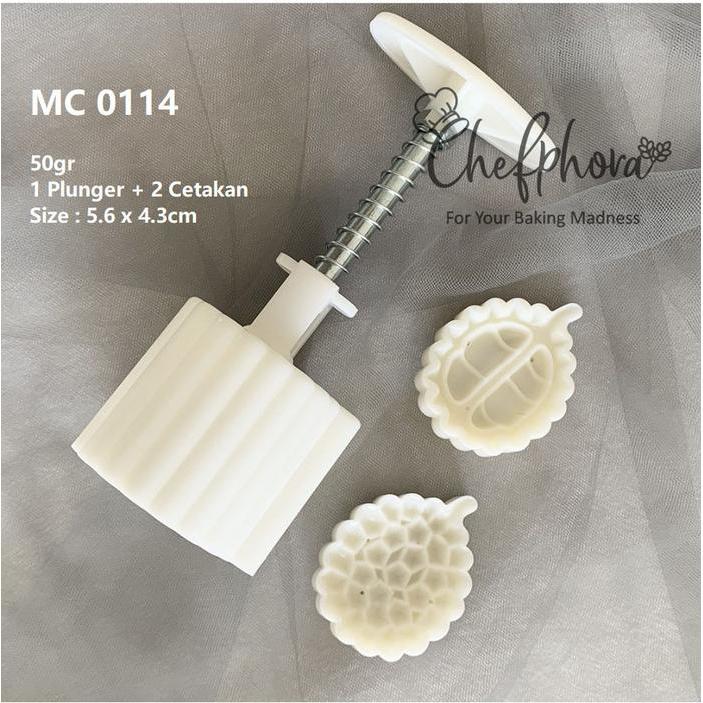 Cetakan Durian Nastar Taiwan Cookies Mooncake Plunger Kue Bulan 50gr