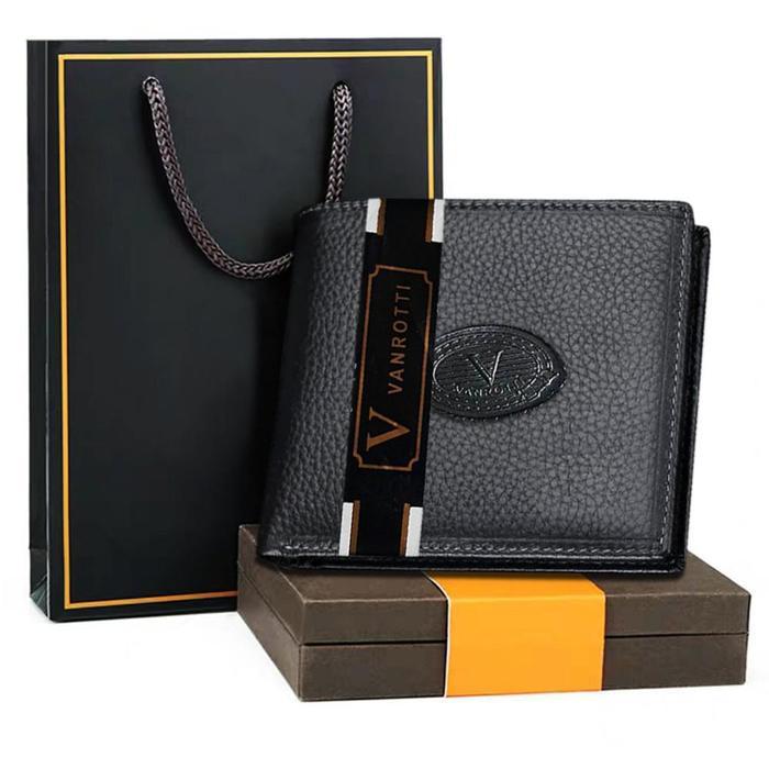 dap [JURAGAN TAS] DOMPET MEREK VANROTTI ASLI DOMPET KULIT 100% KULIT SAPI ASLI VR01 DOMPET PRIA