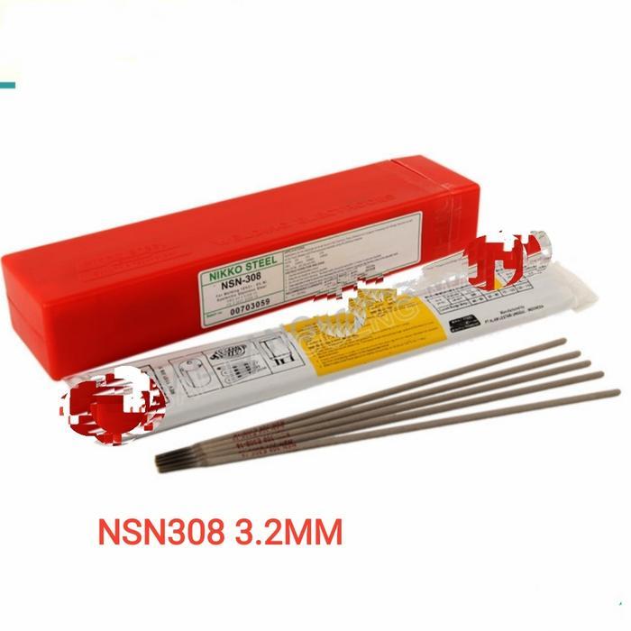 BALABALA- Nikko Steel Nsn308 3.2Mm Kawat Elektroda Stainless 3.2 Mm Nsn 308 1 Kg Nsn-308