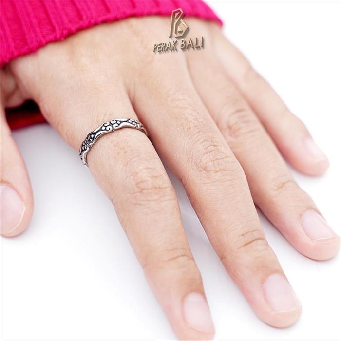 Cincin Perak 925 Bali Silver Ukir Jawan Pria Wanita