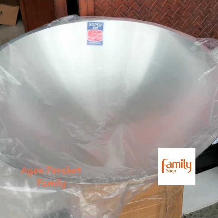 KUALI WAJAN PENGGORENGAN SUPER 24" BESAR ALUMUNIUM TEBAL CEKUNG ALUMINIUM KITCHENWARE