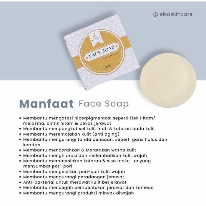 BYTXX- Skincare Penghilang Flek Tebal Leika Face Soap Menghilangkan Flek Hitam Membandel