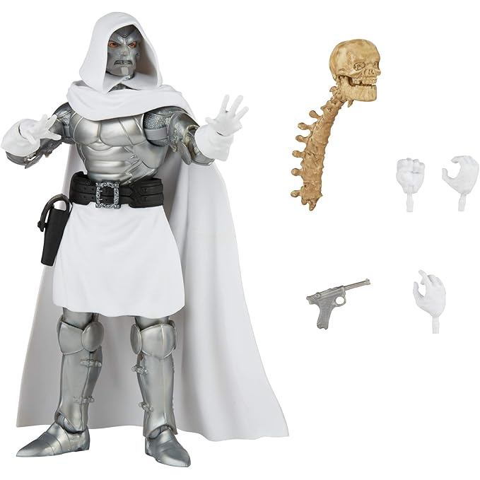 NENDROID ARTICULATION Marvel Hasbro Legends Series Dr. Doom Figure and 4 Accessories