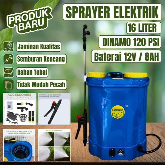 SPRAYER ELEKTRIK 16 LITER DINAMO 120 PSI / SPRAYER GENDONG ELEKTRIK 16 LITER / TANGKI SPRAYER