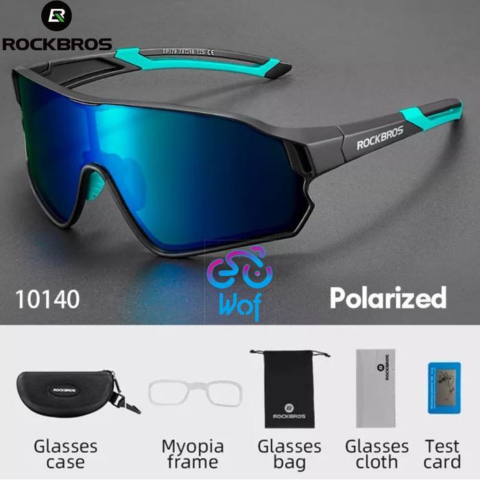 ORIGINAL ROCKBROS 10140 Polarized Sunglasses Run Sports Kacamata Sepeda READY STOCK