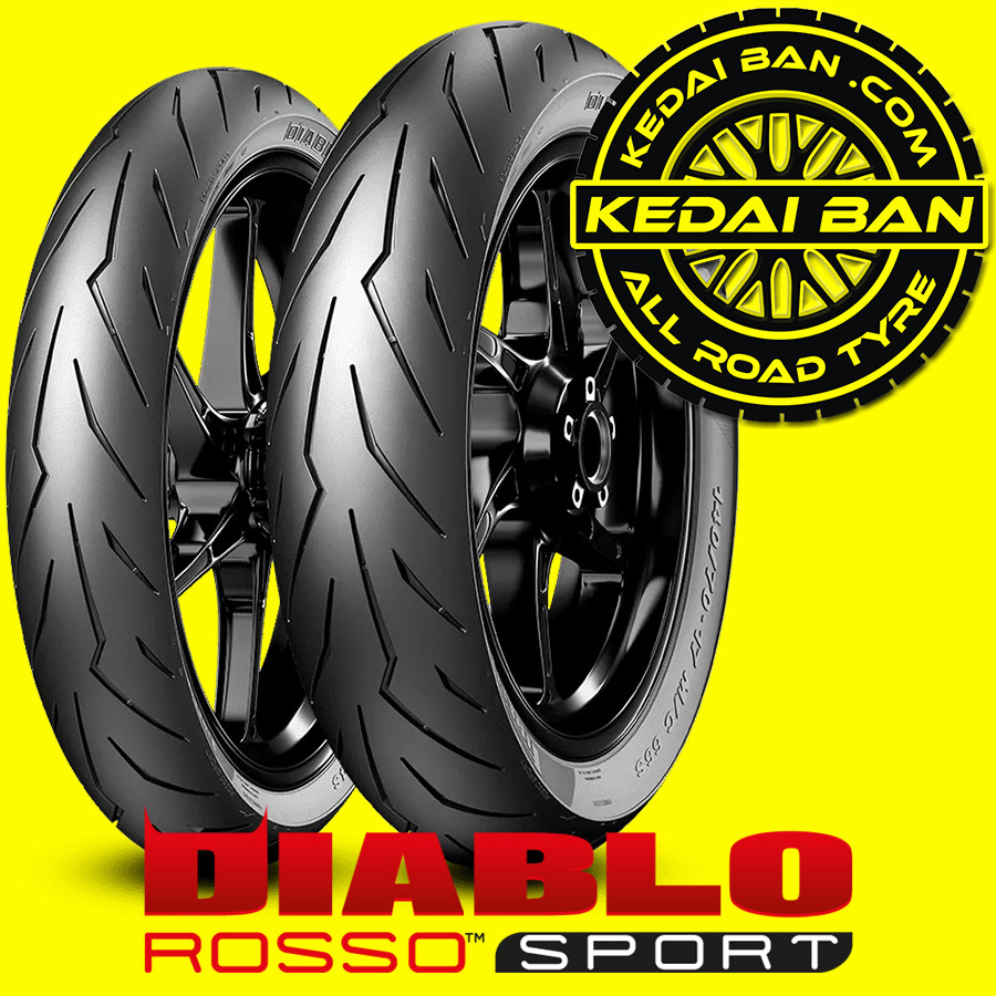 Ban Motor Pirelli Diablo Rosso Sport TL 90/80-17 - Khusus Depan Vixion (2007-2013) - Pekanbaru In...