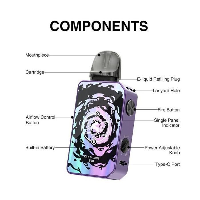 CENTAURUS E40 POD KIT 40W 1400MAH AUTHENTIC BY LOSTVAPE
