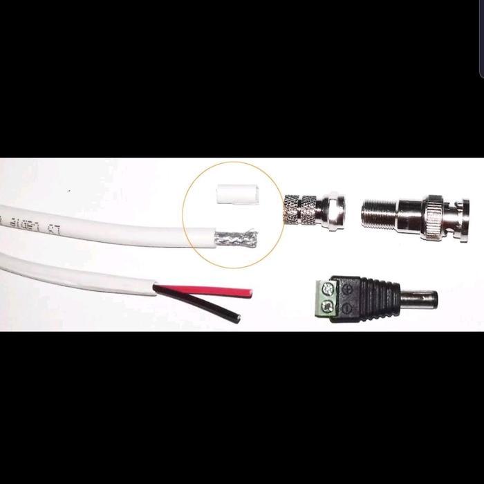 Kabel Coaxial Rg59 + Power 50M Kabel Cctv 50M Rg59 + Power Kabel Rg59 Kabel Cctv Murah