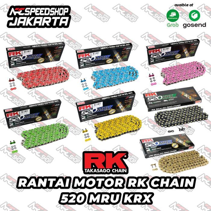 Rantai RK Takasago Chain 520 - 120 U UW-RING ZX25R ZX4 R RR ZX6R Ninja 250 Ninja 250R Z250 R25 MT25