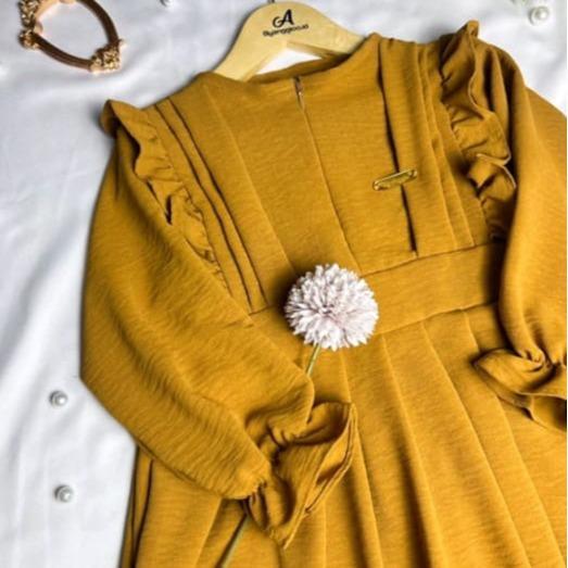 pengiriman cepat GAMIS ANAK CRINGKLE//DRESS ANAK TERBARU //ZAHRA DRESS