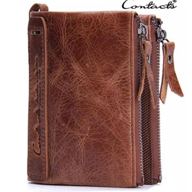 Eiger Adventurre Store - Dompet Pria Dompet Kulit Asli Contact'S Leather Men Wallet Hadiah Gift
