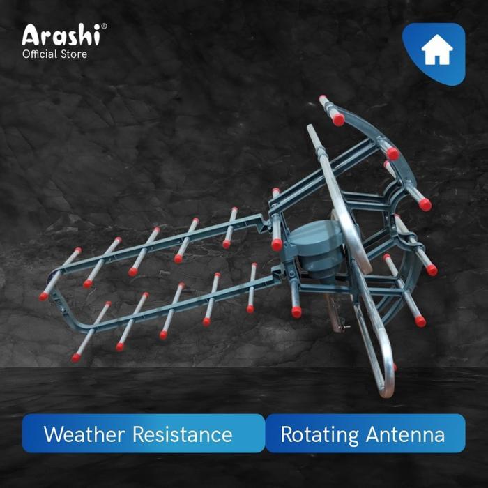 ID ARASHI ANTENA REMOTE AAR 850A / ANTENA TV OUTDOOR + REMOTE