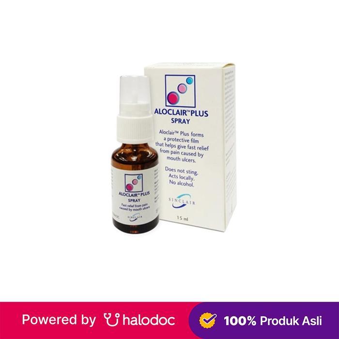 s2gqv- Aloclair Plus Spray 15 Ml - Sariawan & Herpes Mulut - Halodoc