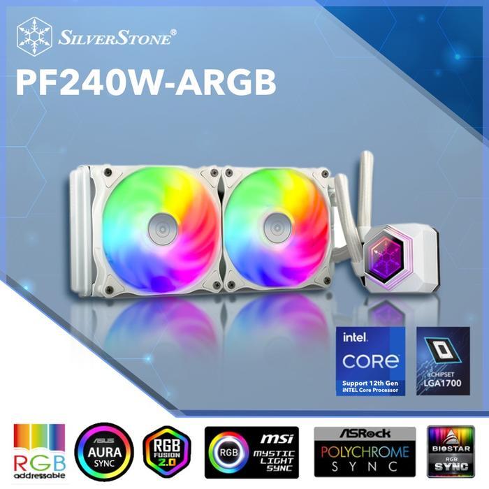 SILVERSTONE PF240-ARGB WHITE 240MM AIO LIQUID CPU COOLER