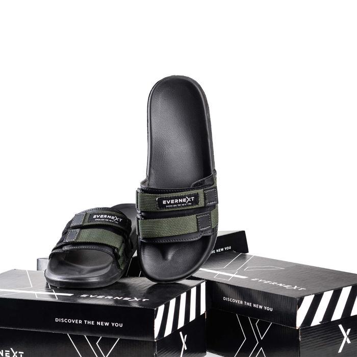 EVERNEXT Sandal Slippers Pria Sendal Selop Pria Sandal Slippers Pria Wanita Sandal Distro Pria