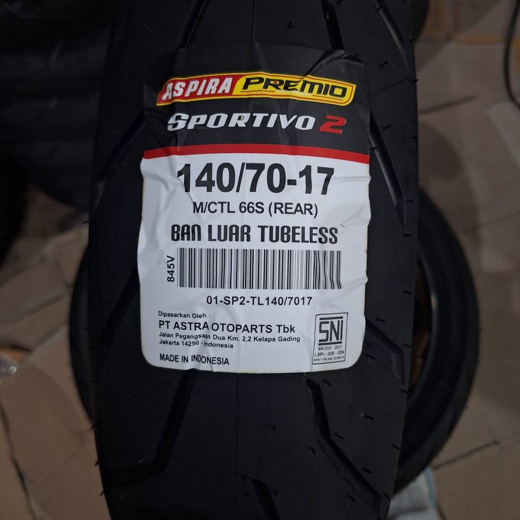 Ban Aspira Premio Sportivo 2 140/70-17 ring 17 Tubeless