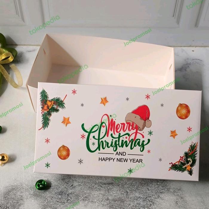 Box Christmas 22X12X7, Dus Brownies,Dus Kue Natal,Dus Natal/Box Natal