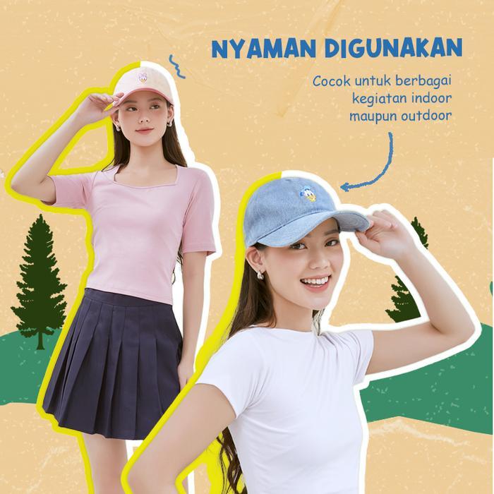 mhrr- Ohsome X Disney- Mostorhata Colorblock Baseball Cap Disney Series Daisy Donald