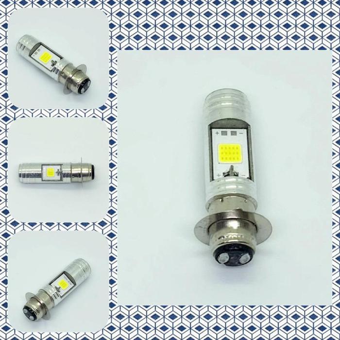 News BOHLAM/LAMPU DEPAN H6 MOTOR BEBEK MATIC AC DC LED 12VOLT TERANG 2 SISI