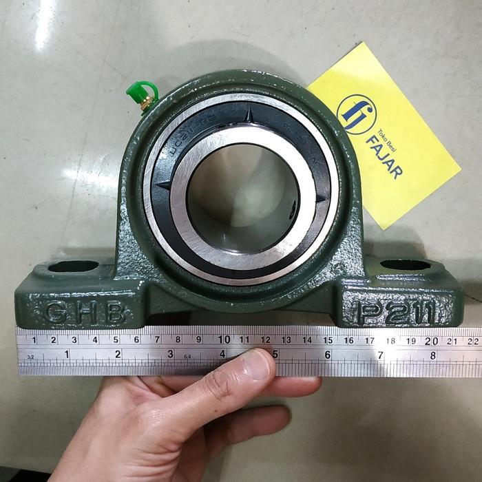 Lahar Bearing Duduk Pillow Block 211 - 32 Untuk As 2 Inch