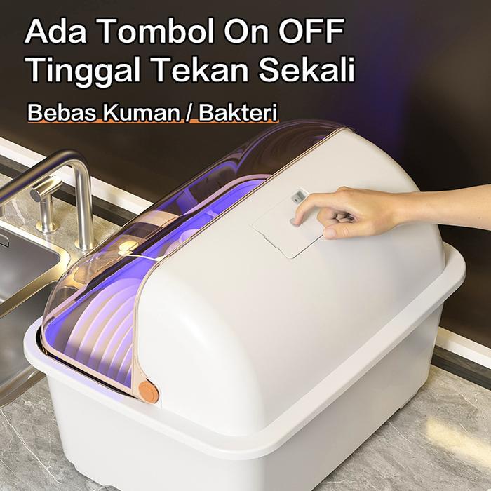 Promo Beli LokalDejavu Rak Pengering Air Mangkok Rak Piring/Sendok/Garpu Rak Dapu Rak Piring Plastik