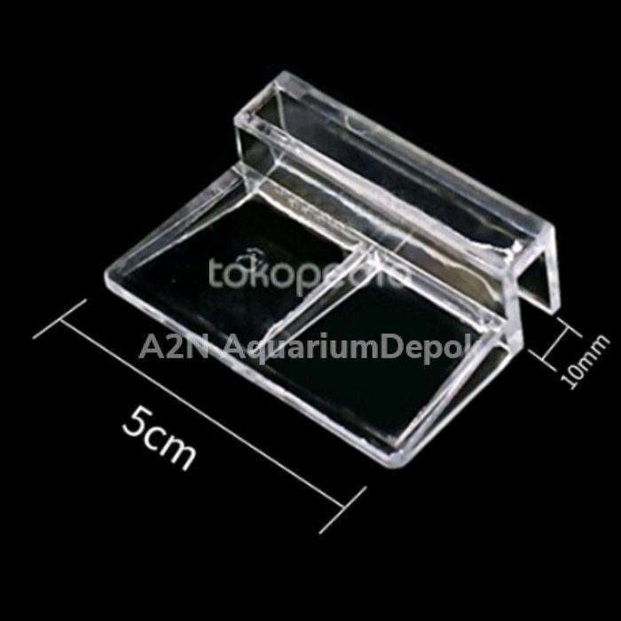 Holder Akrilik Penyangga Dudukan Tutup/Sekat /Lampu Aquarium