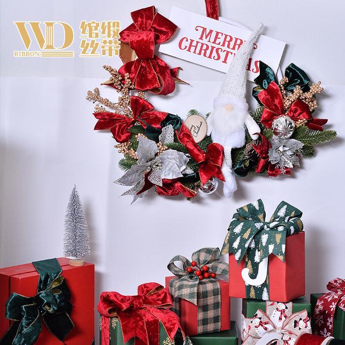 (1Roll 10Yard) Pita Natal Pita Koni Natal Pita Dekorasi Pohon Natal Pita Pohon Natal