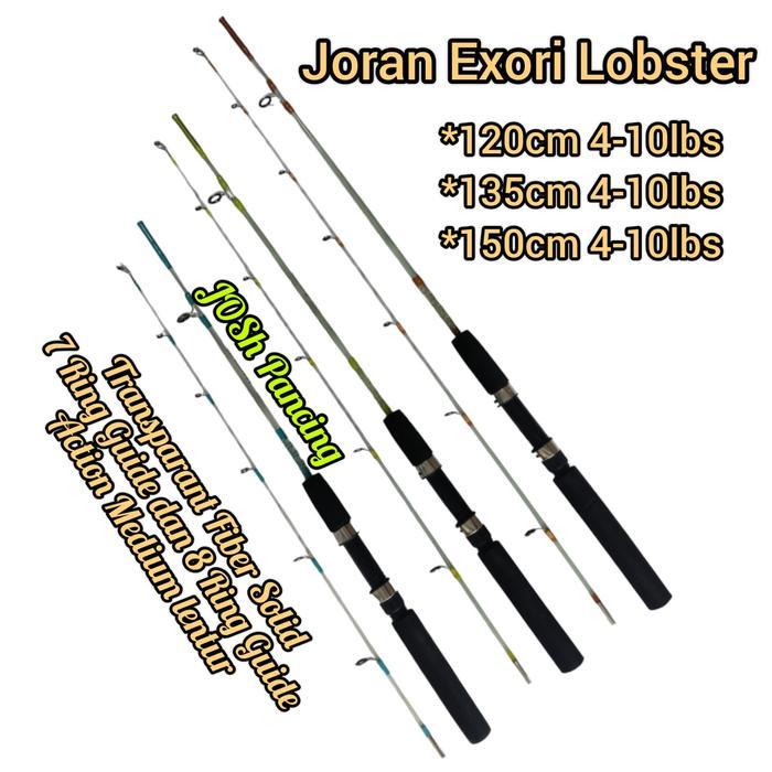 Joran pancing udang Exori Lobster 120 135 150 cm lentur marit banyak FREE PIPA