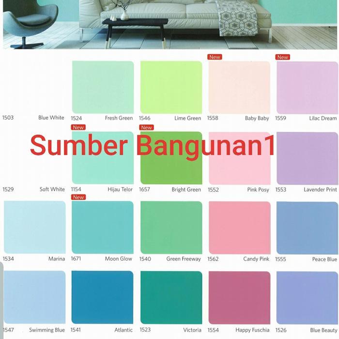 proxx- Cat Tembok Qluc Hijau Nippon Paint Dinding Rumah 4.5Kg