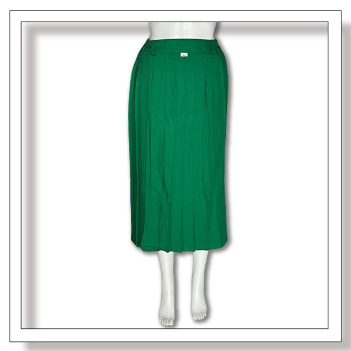 New- Rok Rempel Panjang Hijau MI/SD Rok Plisket Panjang Hijau Anak Sekolah