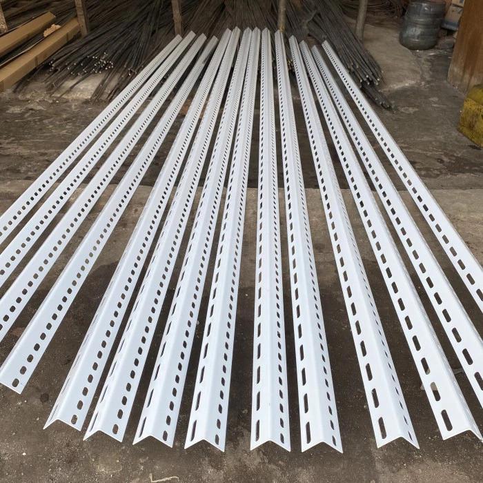 Besi Rak Siku Lubang Putih Tebal 2mm Panjang 3 meter Harga Per Batang