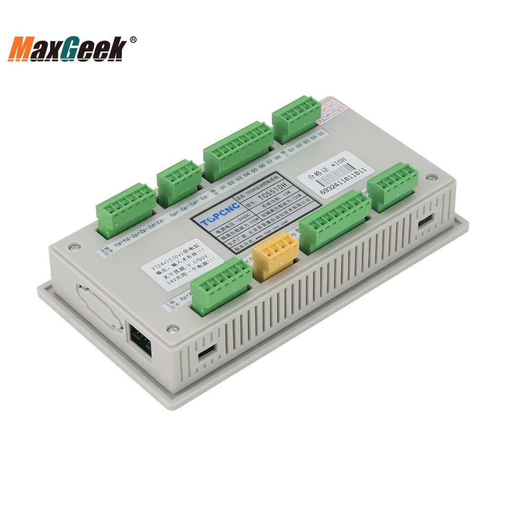 Maxgeek Tc55 1 2 3 4 Axis Cnc Controller System G Code Motion Controller W/ Mpg For Cnc Milling