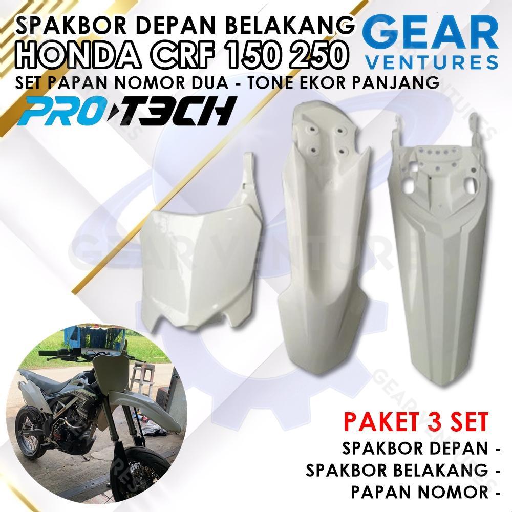 Spakbor Set Depan Belakang Papan Nomor CRF 150 250 Motor Cross Trail Honda CRF 150&250 Motorcycle