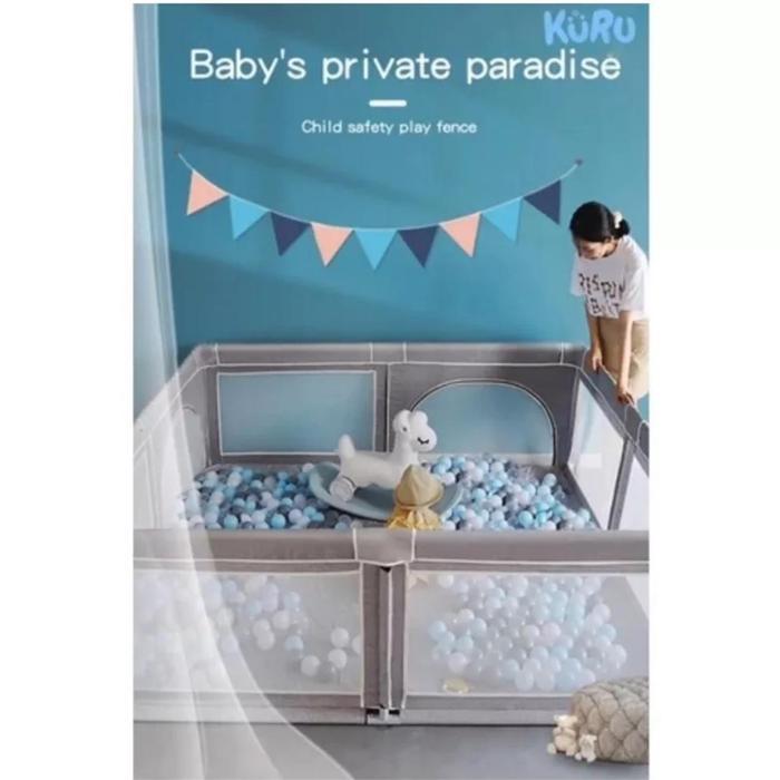 Kuru Baby Playpen Playmat Tempat Bermain Anak Pagar Main Anak Playpen