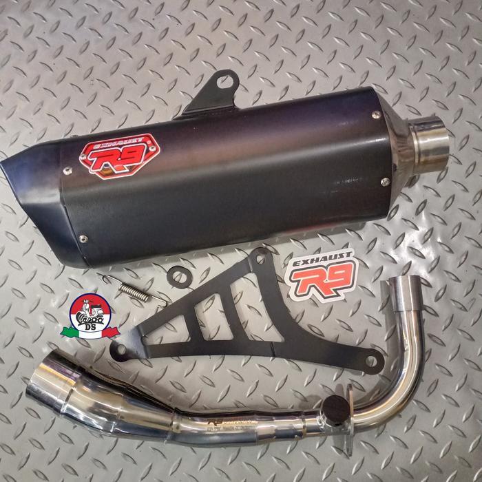 Knalpot R9 New Bravo Fullsystem Vespa Sprint Primavera S LX