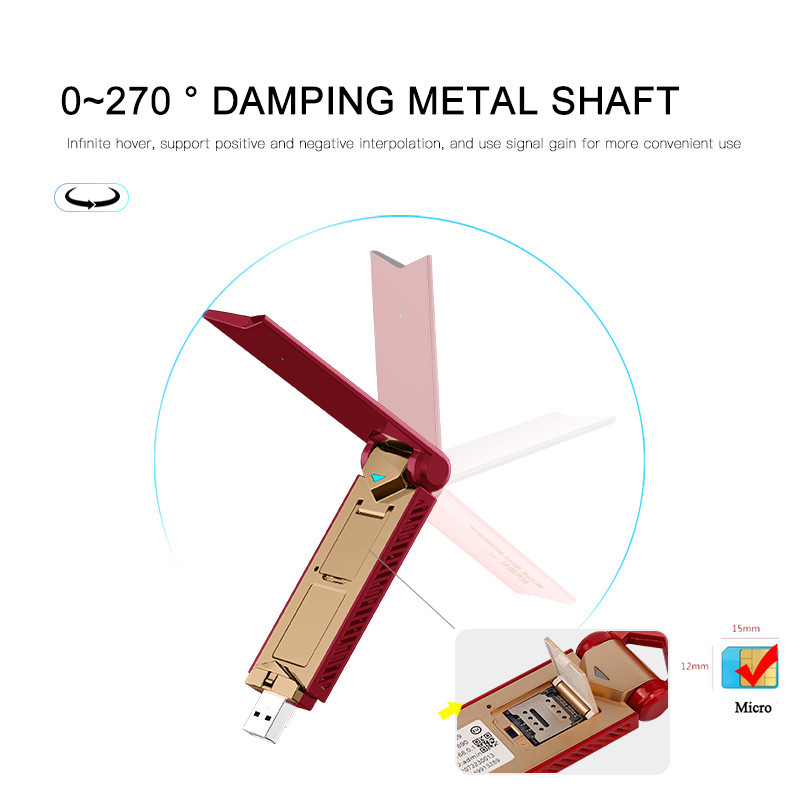 Kuwfi 4G Wifi Modem 150Mbps Lte Router With Sim Card Portable Usb