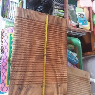Papan Cuci baju kayu jati ggilasan baju Kayu jati 40cm x 60cm