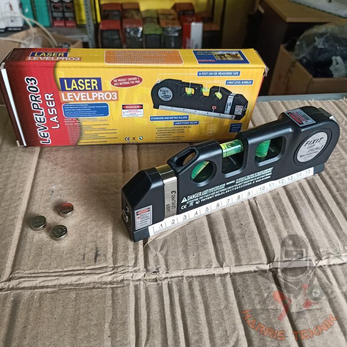 Penggaris meteran waterpass siku laser Levelpro3