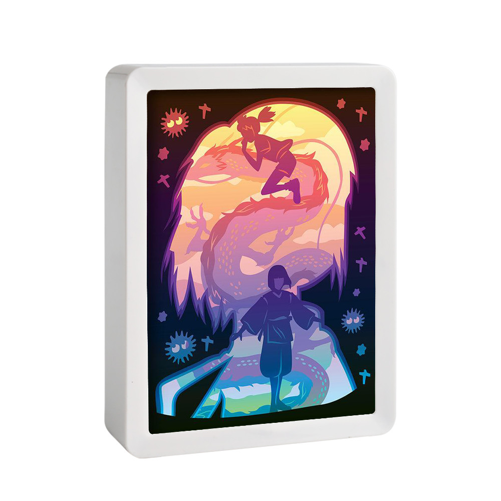 Paper Cut Light Box Anime Children'S Night Light Led Lights Spiritid
