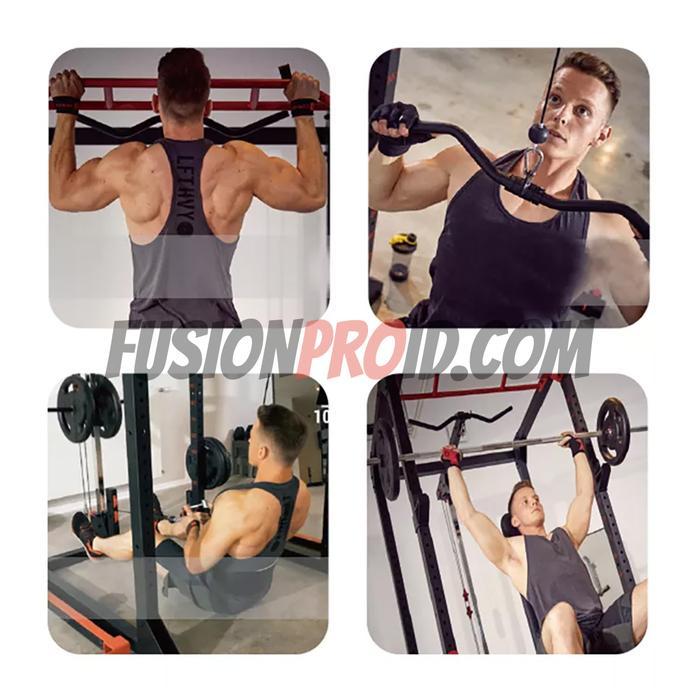 Promo Power Rack Squat Rak Barbel Pull Up Down Bench Press Home Gym Dhz M200 Sale