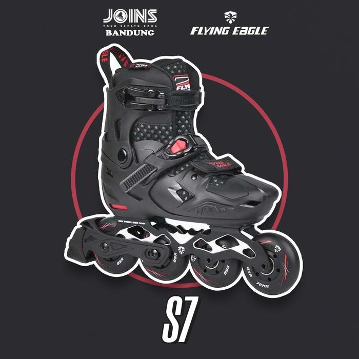 SEPATU RODA INLINE SKATE ANAK FLYING EAGLE S7 BLACK