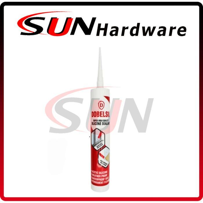 Lem Kaca Sealent Silicone Clear Bening Putih Hitam Coklat Tembakan