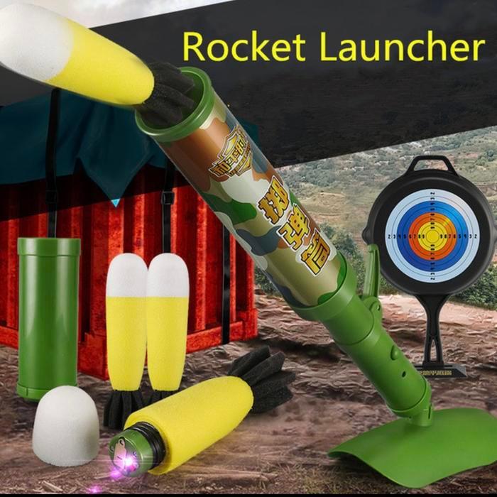 MAINAN ROCKET LAUNCHER MORTAR TYPE-89 FOAM BLASTER MAINAN PLASTIK ANAK KODE 776