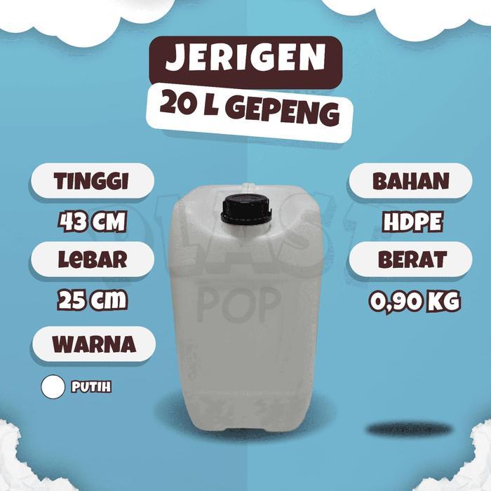 NEWs Jerigen 20liter HDPE baru / 20ltr / 20 ltr / jerigen 20KG baru